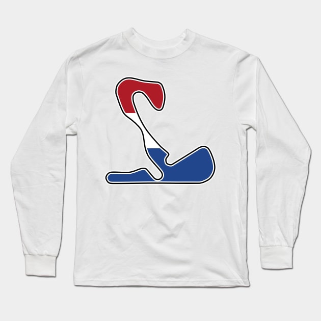 Circuit Park Zandvoort [flag] Long Sleeve T-Shirt by sednoid